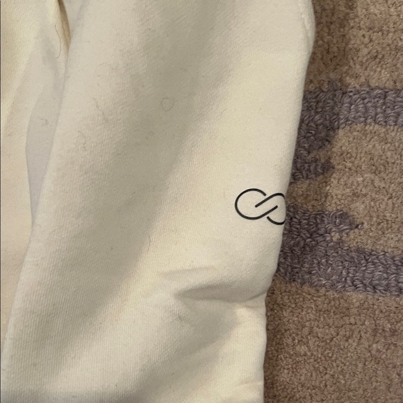 Calia Women's everyday cinched waist jogger and Cream Hoodie Set - Picture 3 of 7